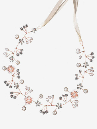 ライトゴールかぶとウェディングメタルブライダルヘアアクセサリー