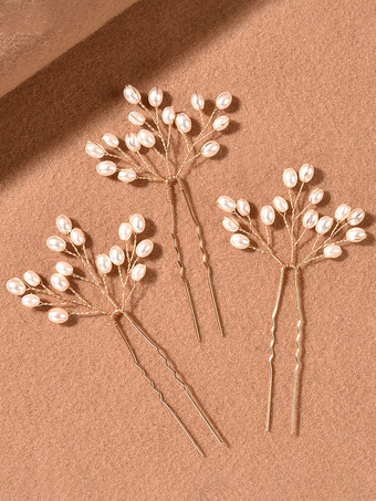 ゴールド 花嫁のためのヘッドピースウェディングメタルヘアアクセサリー