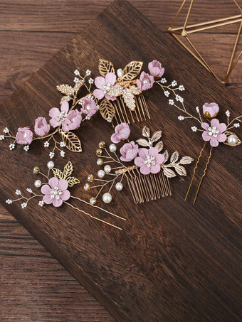 かぶとウェディングメタルブライダルヘアアクセサリー