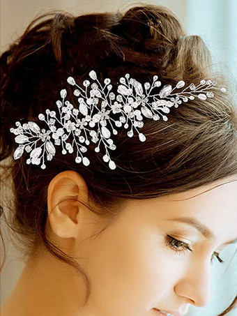 ヘッドピース ウェディング メタル ブライダル ヘアアクセサリー