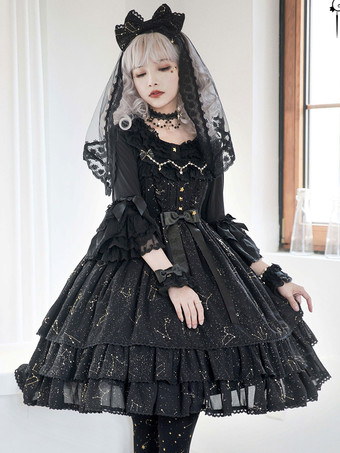 ブラック スチームパンク ロリータ ブラウス ロリータ トップ フリル リボン 半袖 ブラウス ホワイト ロリータ シャツ