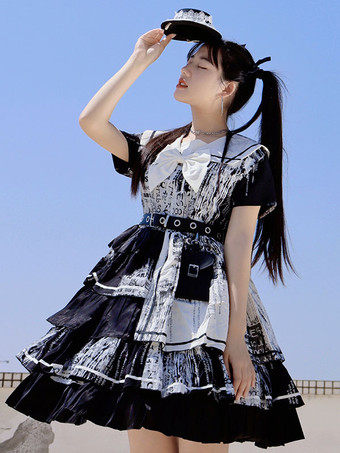 ハロウィン ゴスロリ ドレス リボン ブラック ブラック