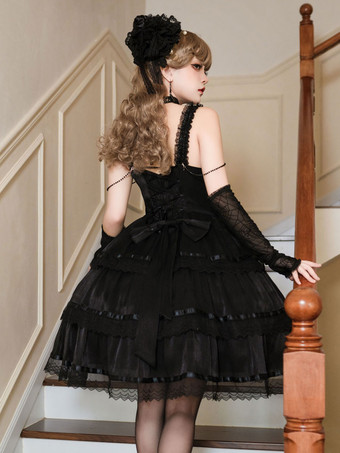 ハロウィン ゴスロリ ドレス フリル チェーン ホワイト ホワイト