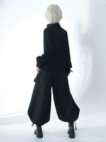 スチームパンク ロリータ コート ブラック ポリエステル トップ トップ 秋 ロリータ アウター