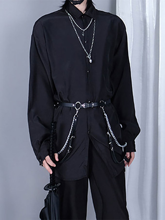 スチームパンク ロリータ ブラウス ロリータ トップ ブラック長袖ロリータ シャツ