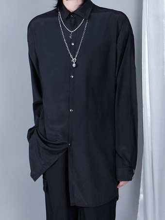 スチームパンク ロリータ ブラウス ロリータ トップ ブラック長袖ロリータ シャツ