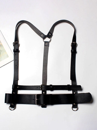 スチームパンク ロリータ アクセサリー ブラック メタル ディテール PU レザー その他