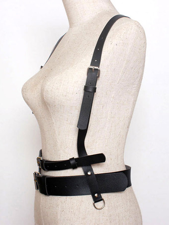 スチームパンク ロリータ アクセサリー ブラック メタル ディテール PU レザー その他