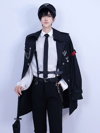 スチームパンク ロリータ アクセサリー ブラック メタル ディテール PU レザー その他