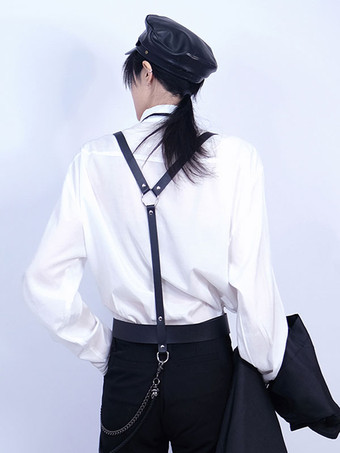 スチームパンク ロリータ アクセサリー ブラック メタル ディテール PU レザー その他