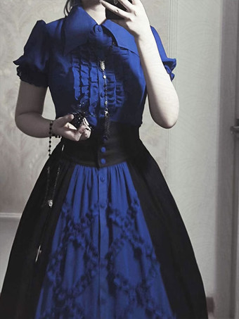 ロリータ スペシャル ロリータ トップ ベスト コスチューム スチームパンク ブラック ノースリーブ レースアップ メタル ディテール