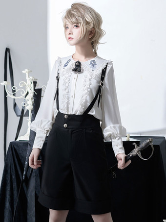 スチームパンク ロリータ ブルマ ブラック ストレート ロリータ ショーツ