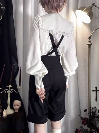 スチームパンク ロリータ ブルマ ブラック ストレート ロリータ ショーツ