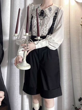 スチームパンク ロリータ ブルマ ブラック ストレート ロリータ ショーツ