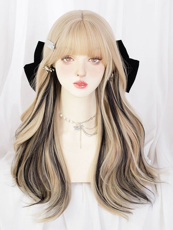 ご参考ください スイートロリータウィッグロング乱れ耐熱ファイバーイメージ通りロリータアクセサリー