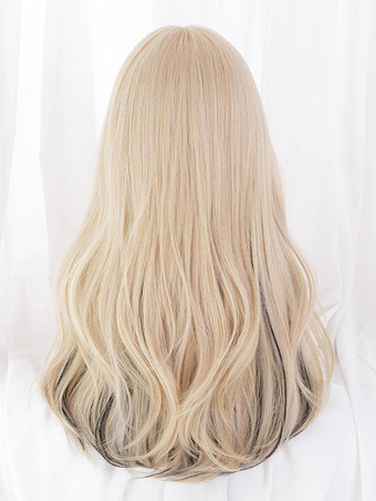 スイートロリータウィッグロング乱れ耐熱ファイバーイメージ通りロリータアクセサリー