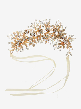 かぶとウェディングメタルブライダルヘアアクセサリー