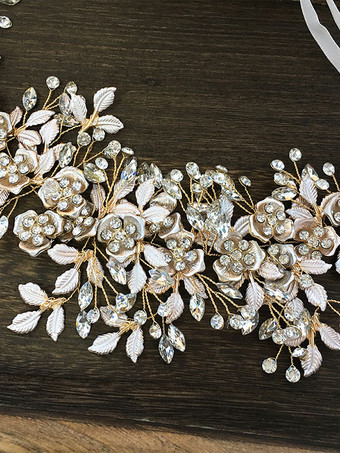 かぶとウェディングメタルブライダルヘアアクセサリー