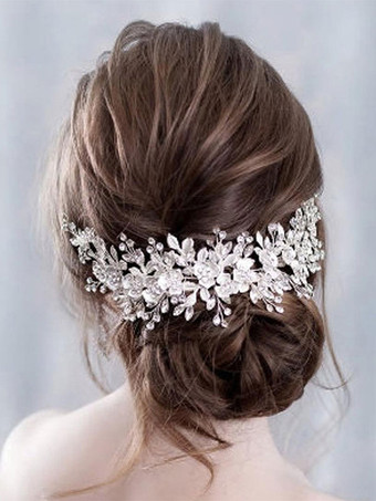 かぶとウェディングメタルブライダルヘアアクセサリー