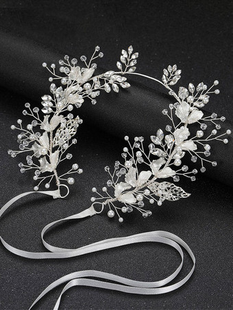 シルバー 花嫁のためのヘッドピースウェディングメタルヘアアクセサリー