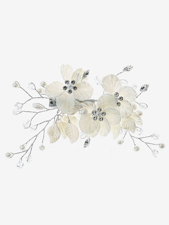 花嫁のためのかぶとウェディングメタルヘアアクセサリー