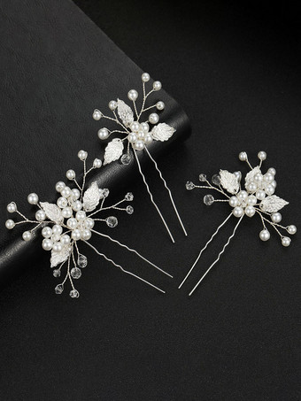 シルバー 花嫁のための結婚式のかぶと金属のヘアアクセサリー