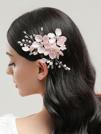 花嫁のためのかぶとウェディングメタルヘアアクセサリー