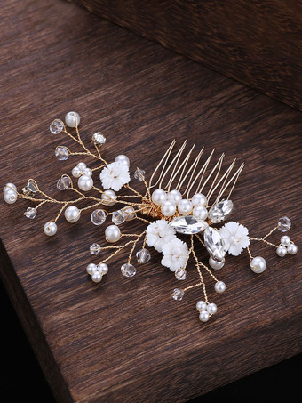 かぶとウェディングメタルブライダルヘアアクセサリー