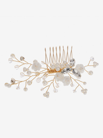 かぶとウェディングメタルブライダルヘアアクセサリー