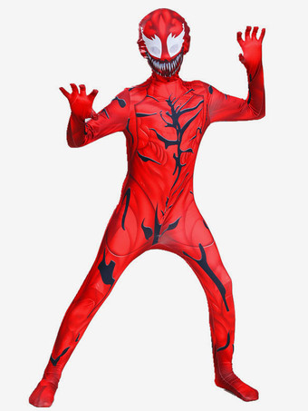レッド アメイジング・スパイダーマン ヴェノム＆カーネイジ キッド コスプレスーツ