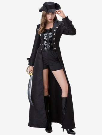 ハロウィン ハロウィンコスチューム ブラック 大人用 レトロ パンツ オーバーコート ポリエステル ハロウィンセット ホリデーコスチューム