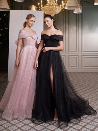 Black Wedding Dresses Ball Gown Short Sleeves Satin Fabric Floor-Length Bridal  Gown Free Customization 