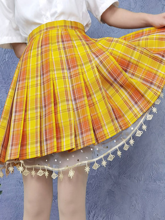 Sweet Lolita Bloomers Lentejuelas Volantes Pantalones cortos blancos de Lolita