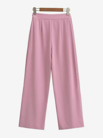 女性用ピンクスーツ ワンボタン カジュアル ツーピース ストリートウェア