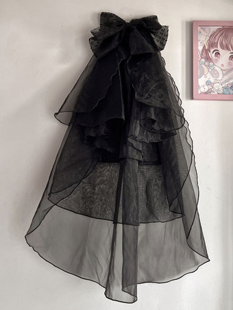 ロリータ ウェディングドレス ロリータ アクセサリー ホワイト リボン フリル ポリエステル繊維 帽子 レース その他