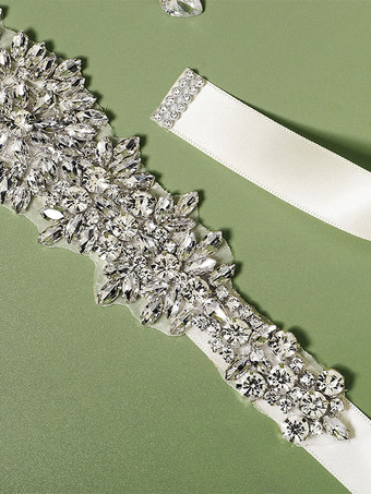 ラインストーンウエストチェーンウェディングドレスラインストーンベルト