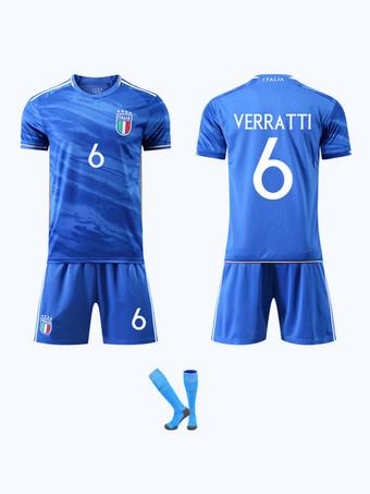 Maillot Football Italie No.6 VERRATTI Domicile 23 24 Homme Adulte