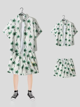 ホワイト メンズコーデ 紳士服 ベージュ カジュアル 半袖 マッチングスーツ