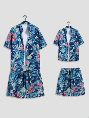 ピンクメンズコーデ 紳士服 ホワイト カジュアル 半袖 衣装セット