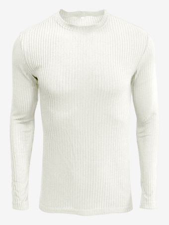 ホワイト メンズ セーター メンズ プルオーバー ニットウェア ジュエル ネック フォール ハンター グリーン グレー