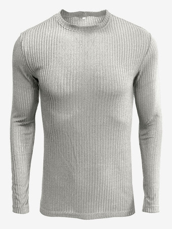 グレイメンズ セーター メンズ プルオーバー ニットウェア ジュエル ネック フォール ハンター グリーン グレー