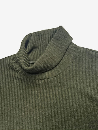 メンズ セーター メンズ プルオーバー ニット ハイカラー 秋 ホワイト ハンター グリーン