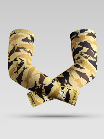 イエローメンズ アクセサリー アスレチック ポリエステル 3D プリント オレンジ