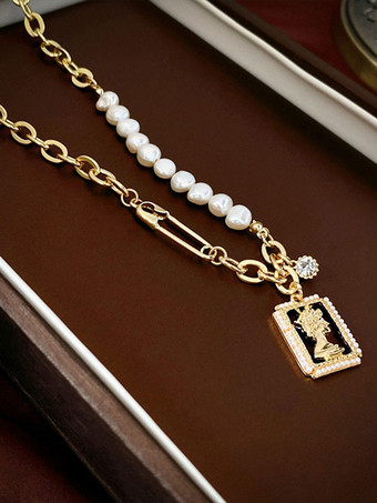 ウェディング ネックレス ゴールド キュービック ジルコニア 16-18 インチ ウェディング ネックレス