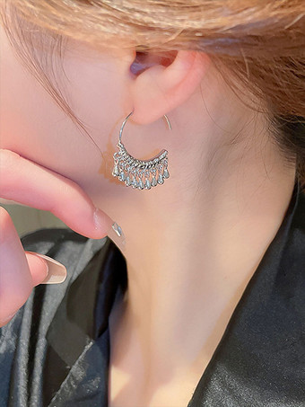 ウェディング イヤリング キュービック ジルコニア メタル ピアス ウェディング ジュエリー