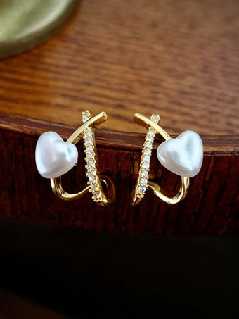 ウェディング イヤリング キュービック ジルコニア メタル ピアス ウェディング ジュエリー