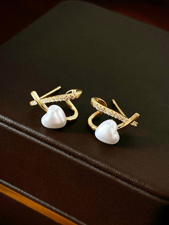 ウェディング イヤリング キュービック ジルコニア メタル ピアス ウェディング ジュエリー