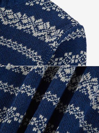 メンズ セーター メンズ プルオーバー ニットウェア ジュエルネック 春 ダークネイビー ダークネイビー