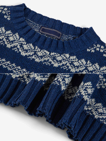 メンズ セーター メンズ プルオーバー ニットウェア ジュエルネック 春 ダークネイビー ダークネイビー