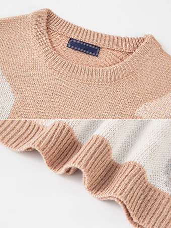 メンズ セーター メンズ プルオーバー ニット ジュエルネック 春 カーキ カーキ